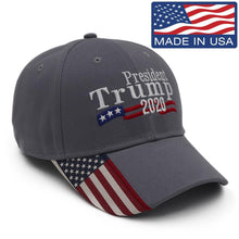 Load image into Gallery viewer, President Trump 2020 USA Flag Hat
