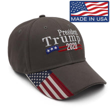 Load image into Gallery viewer, President Trump 2020 USA Flag Hat
