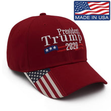 Load image into Gallery viewer, President Trump 2020 USA Flag Hat
