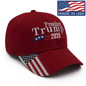 President Trump 2020 USA Flag Hat