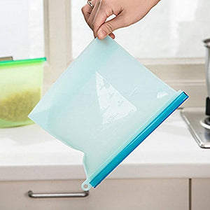 (80% OFF)Reusable Vacuum Silicone Food Bag-1000ml