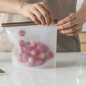 (80% OFF)Reusable Vacuum Silicone Food Bag-1000ml