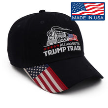 Load image into Gallery viewer, President Trump Train USA Flag Hat
