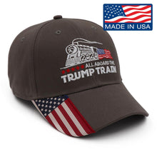 Load image into Gallery viewer, President Trump Train USA Flag Hat
